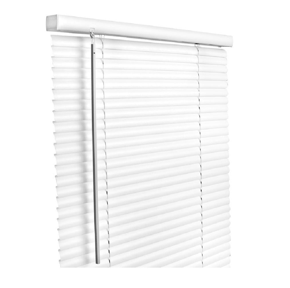 Living Accents MAX7264WH Horizontal Mini-Blinds, Vinyl, White, 72" x 64"