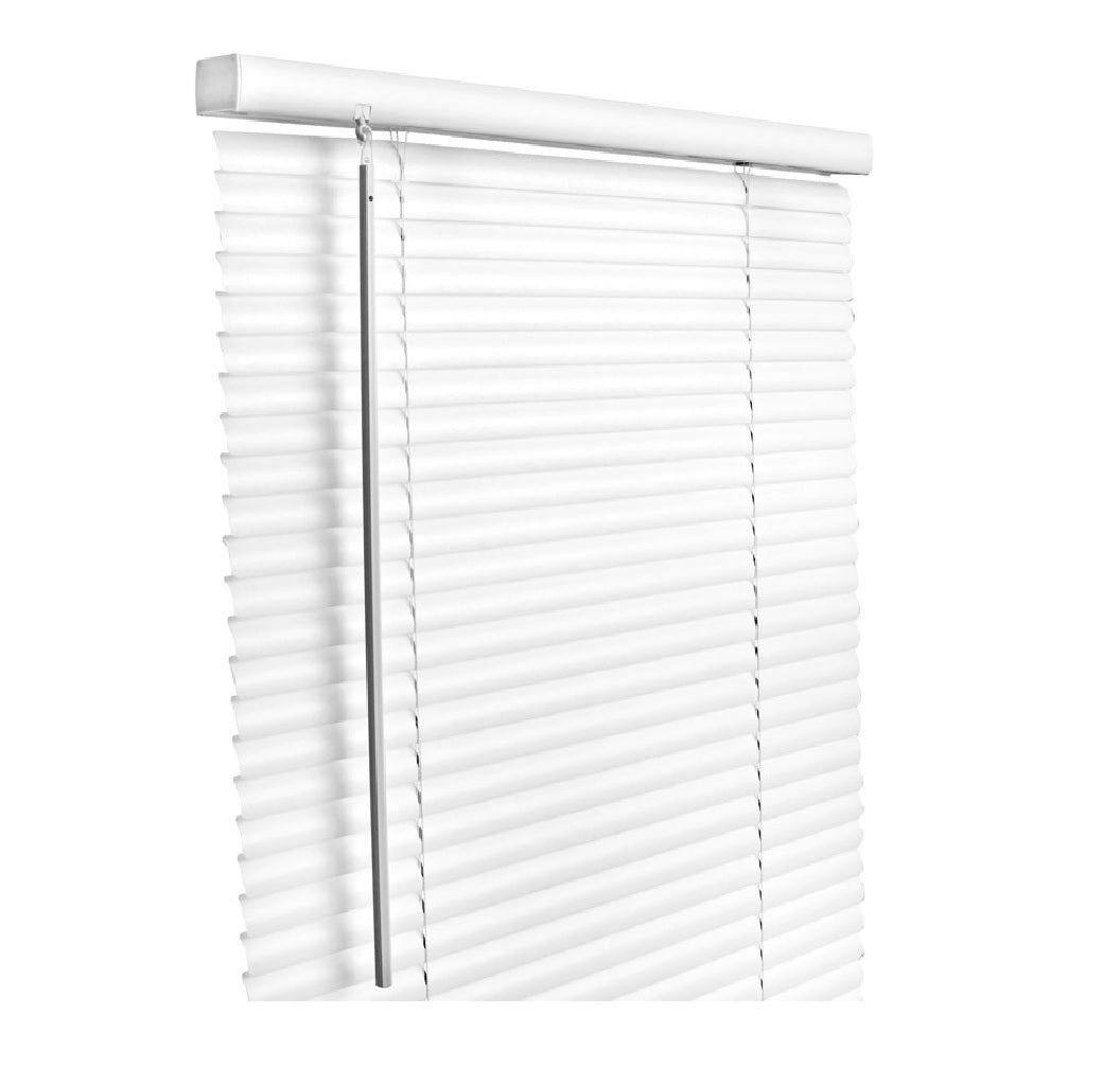 Living Accents MAX4764WH Horizontal Mini-Blinds, Vinyl, White, 47" x 64"