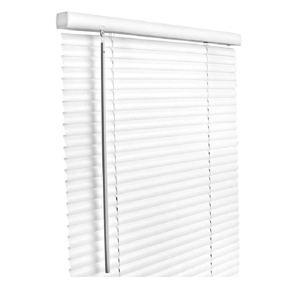 Living Accents MAX2342WH Horizontal Mini-Blinds, Vinyl, White, 23" x 42"