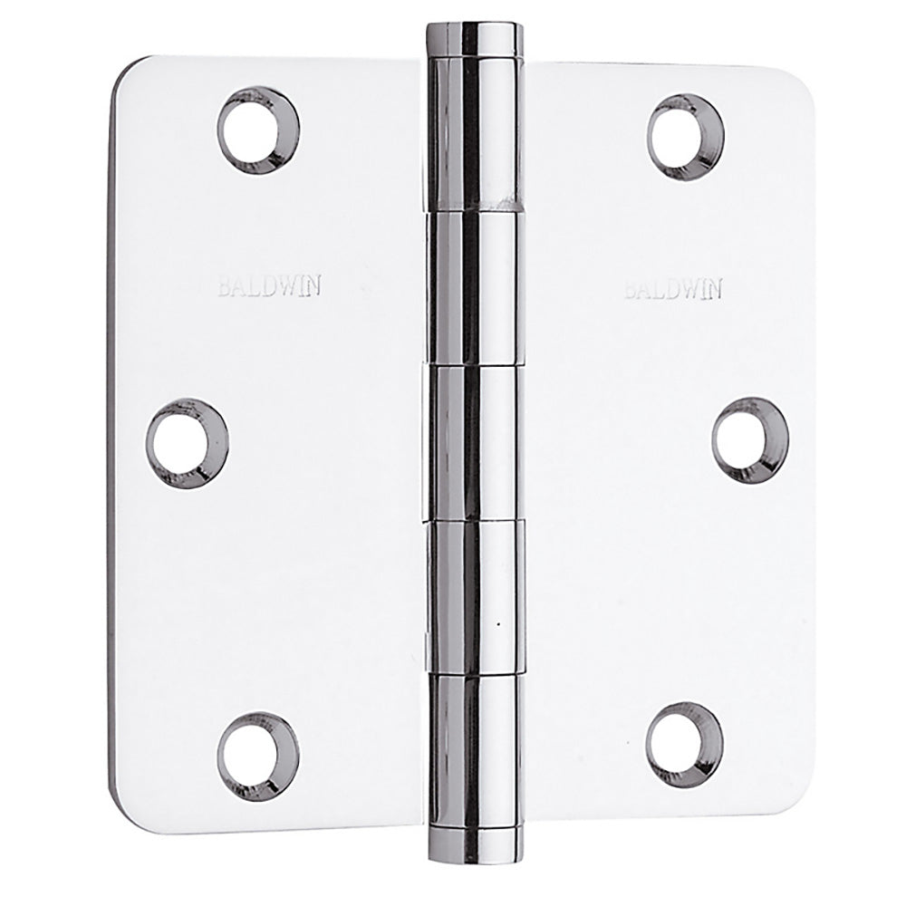 Baldwin 1435260I Radius Mortise Hinge, Bright Chrome