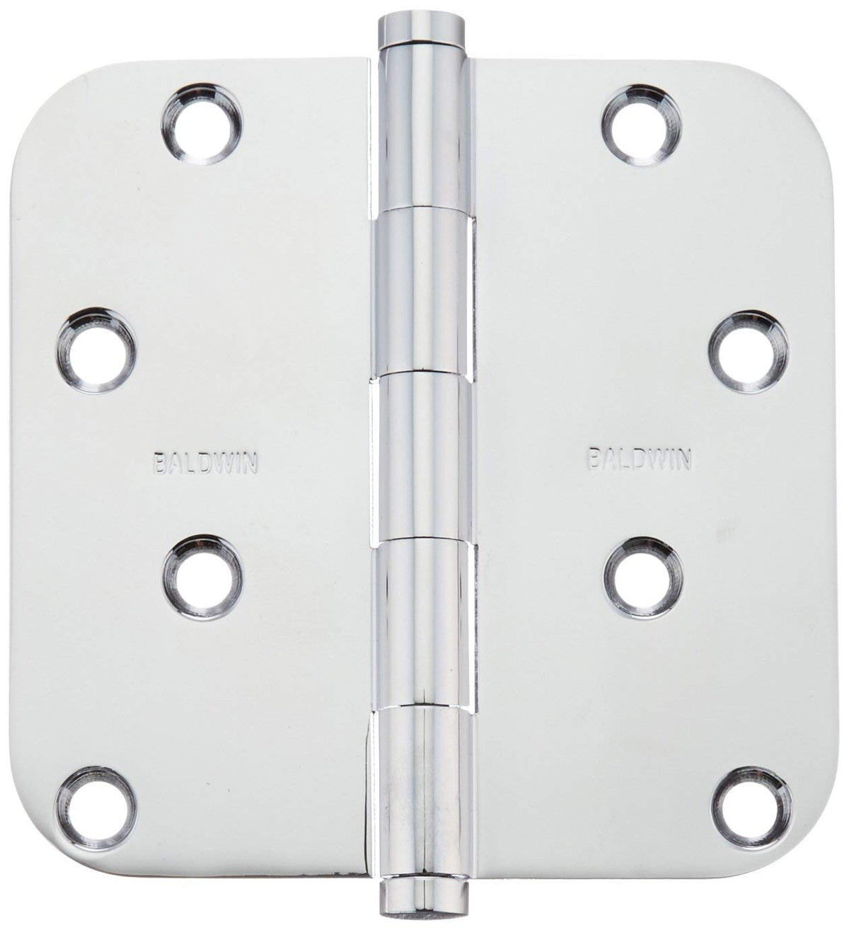 Baldwin 1140260I Radius Mortise Hinge, Bright Chrome