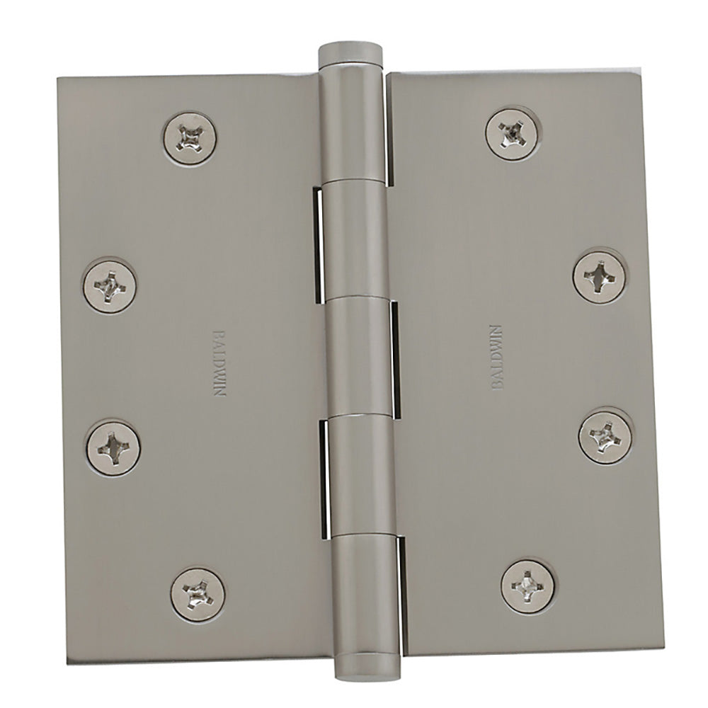 Baldwin 1045150I Mortise Square Hinge, Satin Nickel