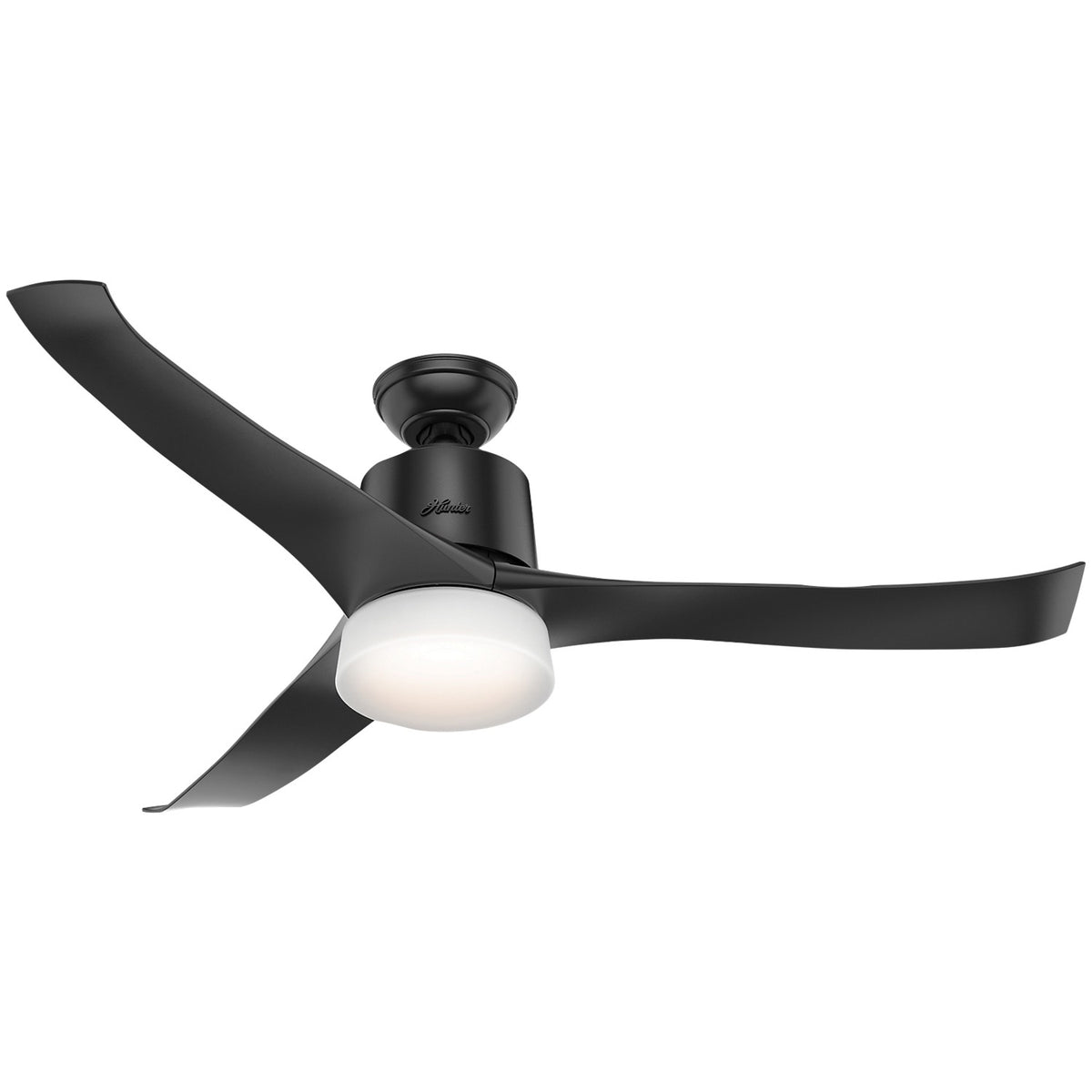 Hunter 330990 Symphony Ceiling Fan, Black, 54"