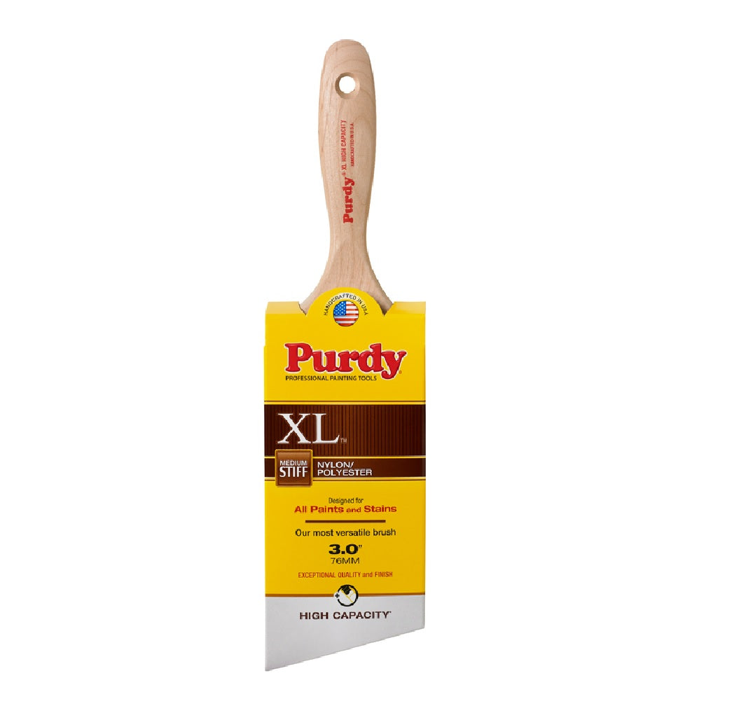 Purdy 144424430 XL Medium Stiff Angle Paint Brush, 3"