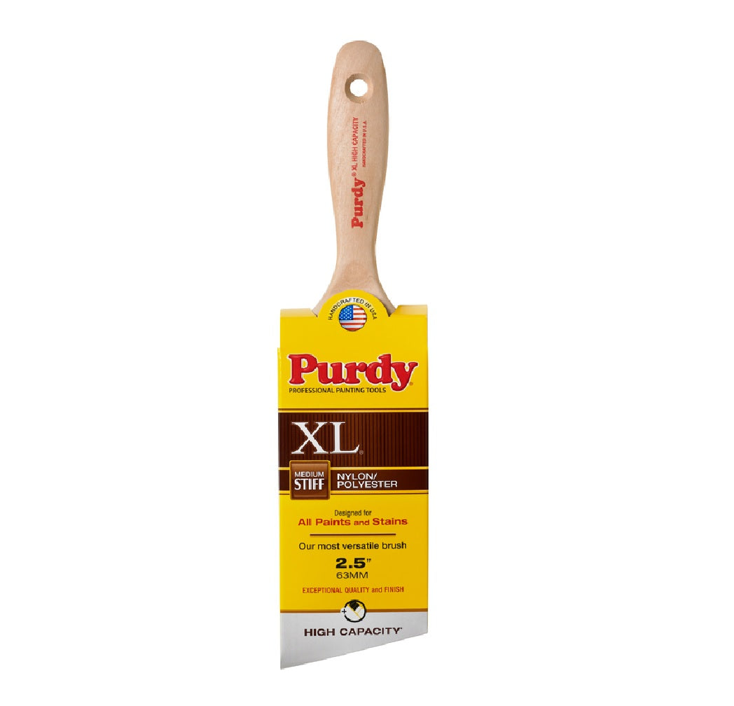 Purdy 144424425 XL Medium Stiff Angle Paint Brush, 2.5"
