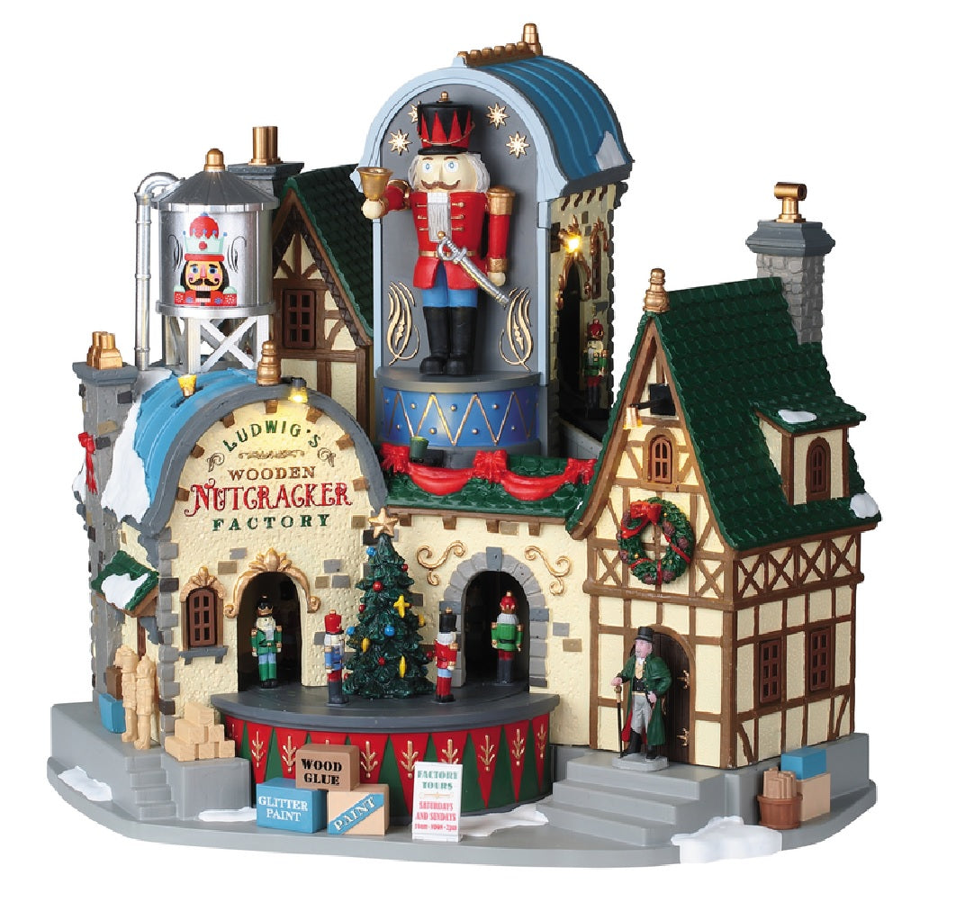 Lemax 95463 Ludwigs Wooden Nutcracker Factory Village Building, Multicolored