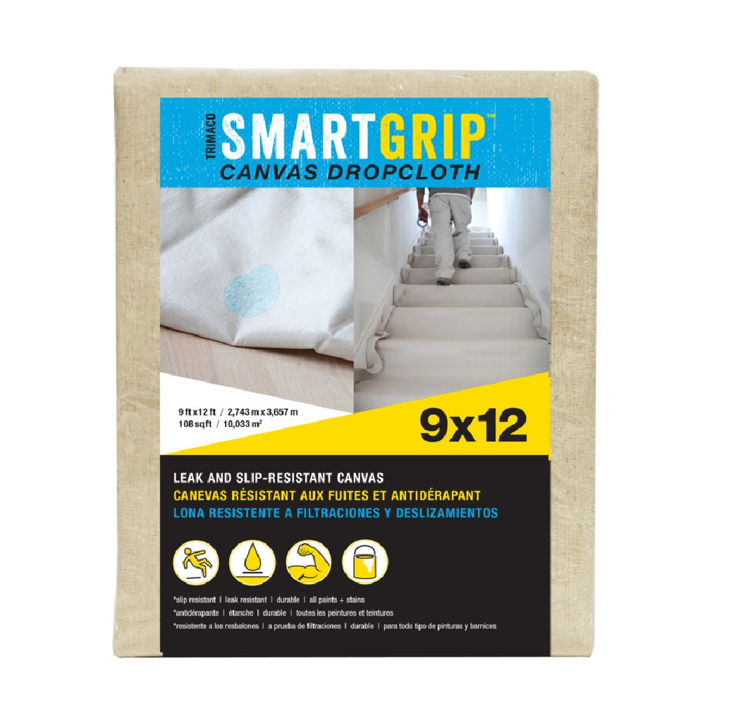 Trimaco 85431 Smart Grip Drop Cloth, Canvas