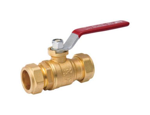 Mueller 107-025NL Ball Valve,  Low Lead 1", Comp x Comp Copper