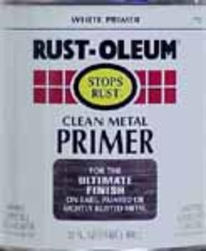Rust-Oleum 7780-502 Clean Metal Primers Exterior, White, 1 Qt