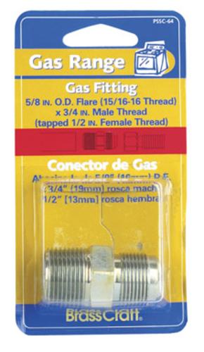 BrassCraft PSSC-64 Magne Flo Gas Union, 5/8"OD tube x 3/4"MIP