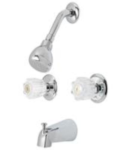 Oakbrook F2010507CP-ACA1 Two Handle Tub & Shower Faucet, Acrylic