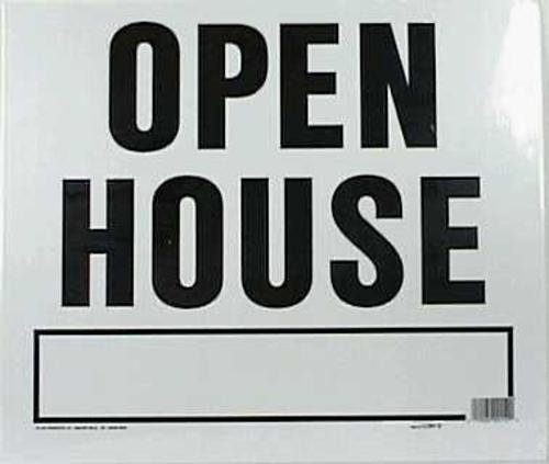 Hy-Ko LOH-3 Open House Sign, Plastic,