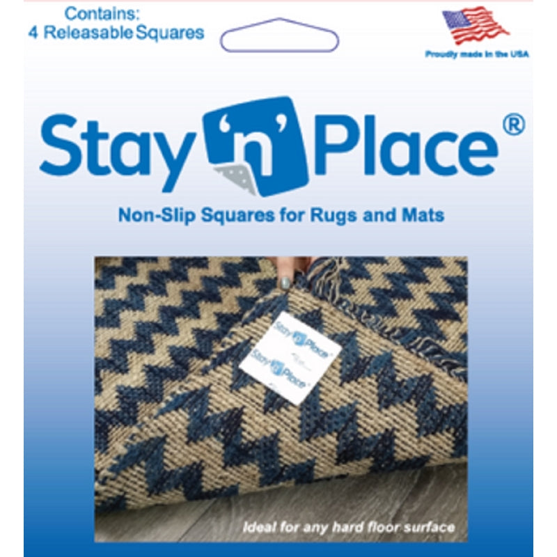 Stay 'n' Place SNP-3X3TABS Rug Slip Resistant Tabs, Blue