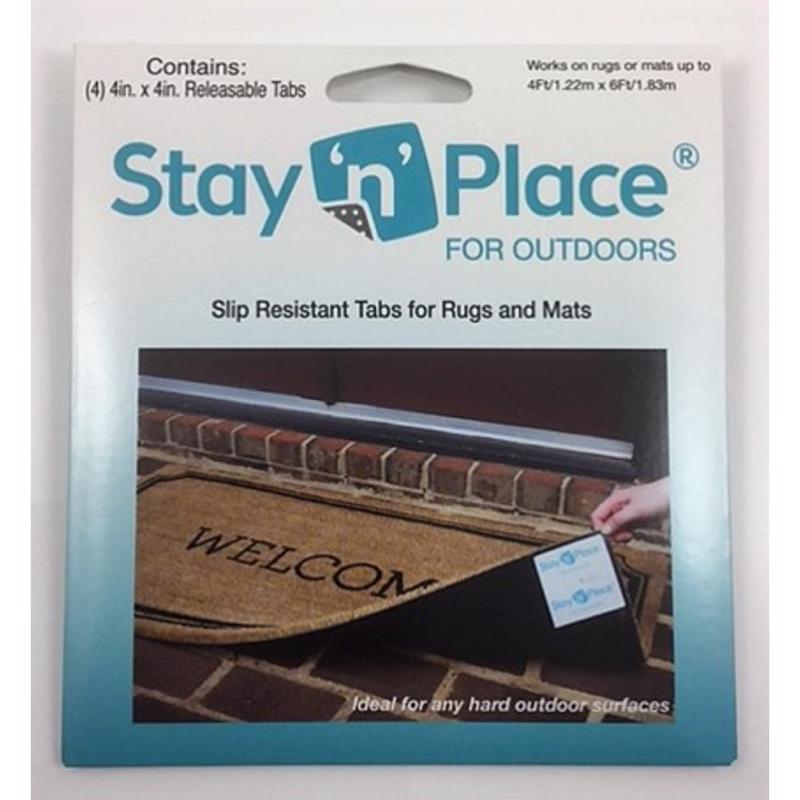 Stay 'n' Place SNP-OD-4X4TABS Rug Slip Resistant Tabs, Green