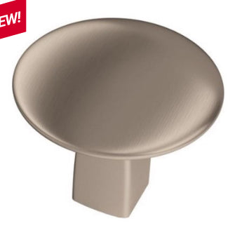 Amerock BP55362G10 Riva Oval Cabinet Knob, Satin Nickel, 1-1/4 inch