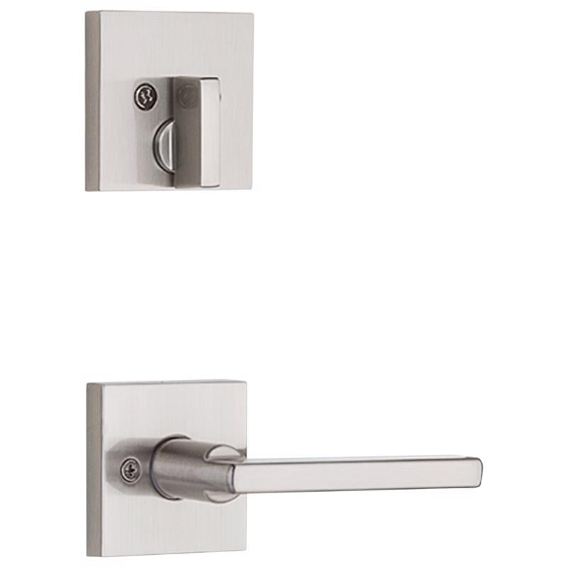 Kwikset 98180-014 Vancouver Entry Handleset, Satin Nickel