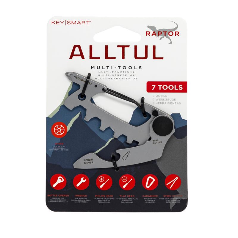 KeySmart KS824-SS-RPT AllTul Multi-Tool Key, Stainless Steel