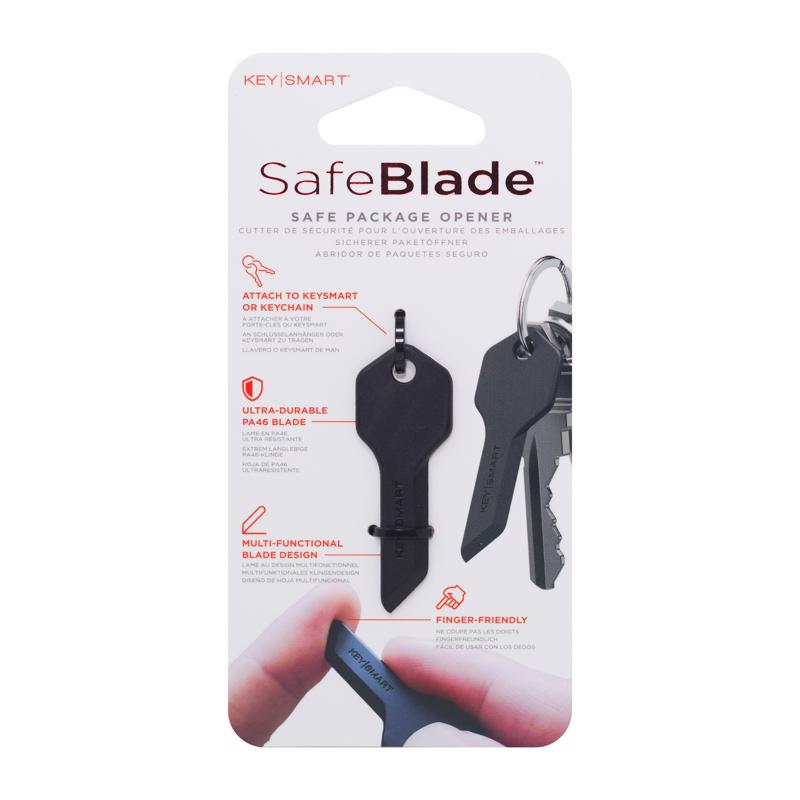 KeySmart KS820-BLK SafeBlade Keychain Knife, Plastic