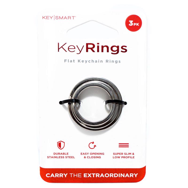 KeySmart KS850-SS Key Ring, Silver, Stainless Steel