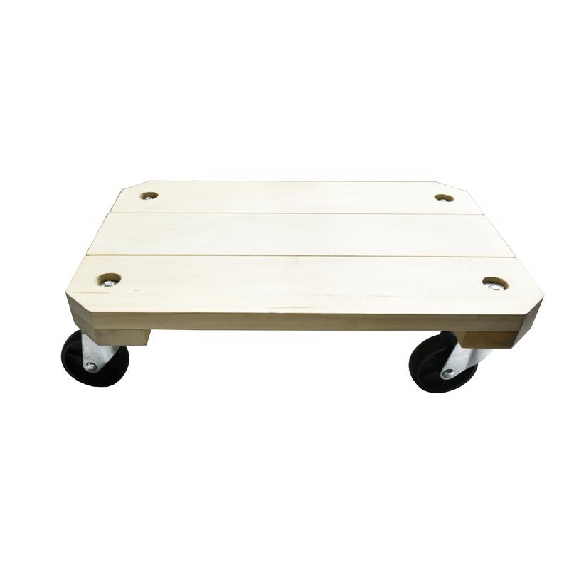 HP 62708 4-Wheel Hardwood Dolly, 360 Lbs Load Capacity