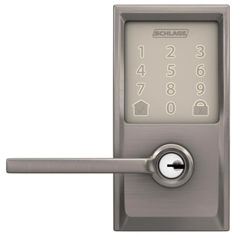 Schlage FE789WBVCEN619LAT Encode WiFi Deadbolt with Latitude Lever, Metal