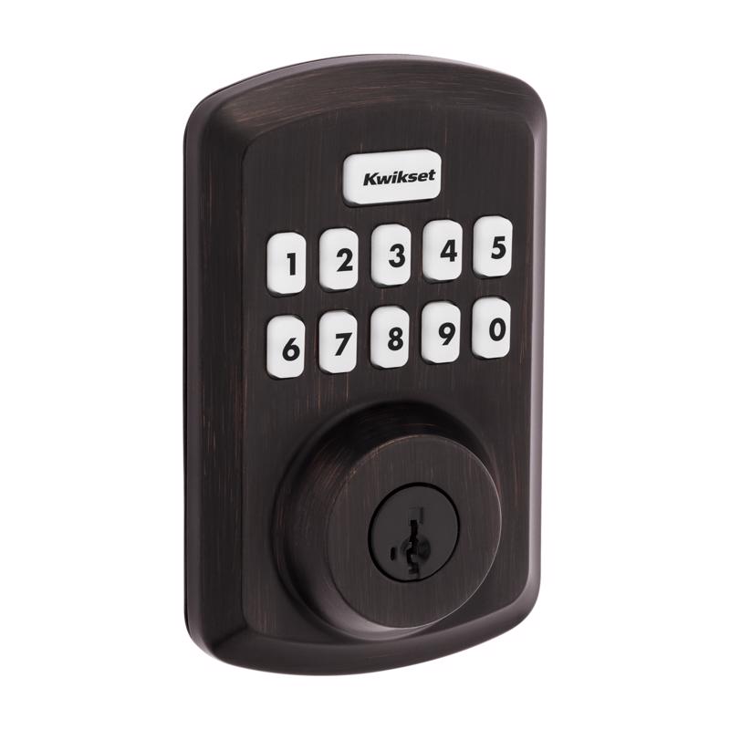 Kwikset 250TRS11PSMT4AL SmartCode Electronic Deadbolt, Venetian Bronze