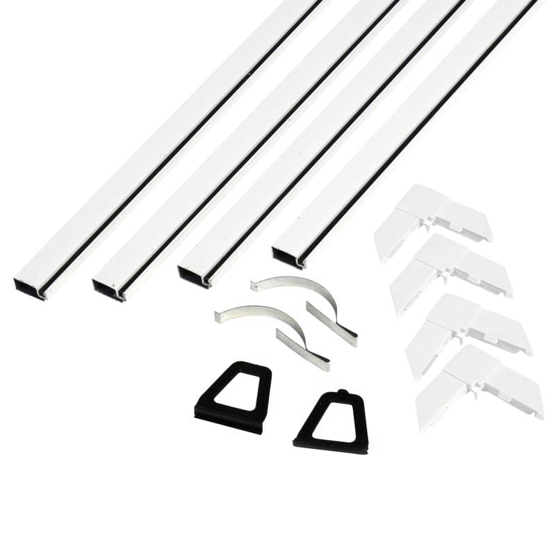 Phifer 3021672 Screen Frame Kit, White, Aluminum