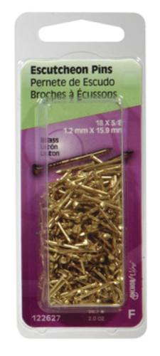 Hillman 122627-N Escutcheon Pin 5/8", Brass