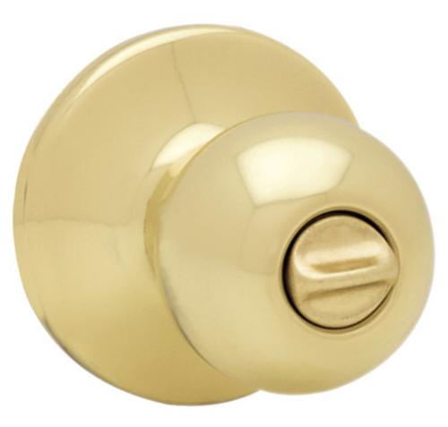 Kwikset 93001-500 Polo Privacy Lock, Polished Brass