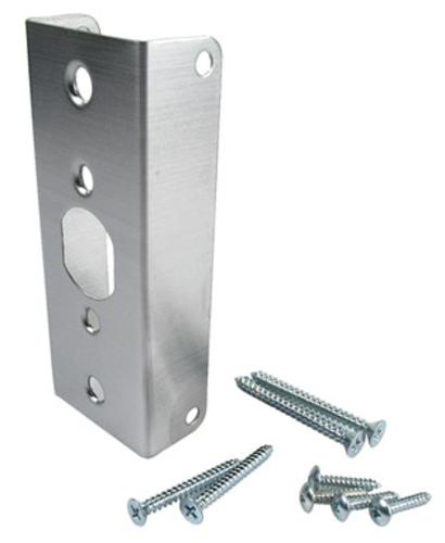 Prime-Line U 9976 Door Edge Reinforcer, Stainless Steel, 4-1/2" H