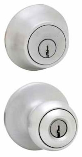 Kwikset 96900-252 Entry/Single Sided Deadbolt, 2-3/8", Tylo Satin