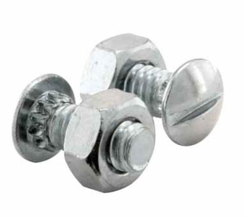 Prime Line GD52265 Ribbed Neck Bolts With Nuts, Zinc Plated