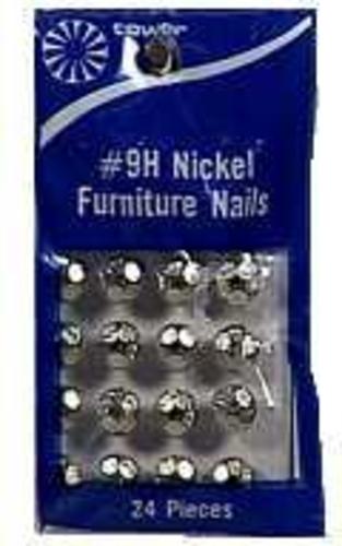 Hillman 122687-N Furniture Nails, Nickel Plated, 7/16", Card of 25