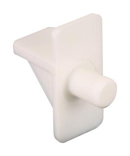 Prime Line 242400 Plastic Shelf Support Pegs, 1/4", White, 12/ Pack