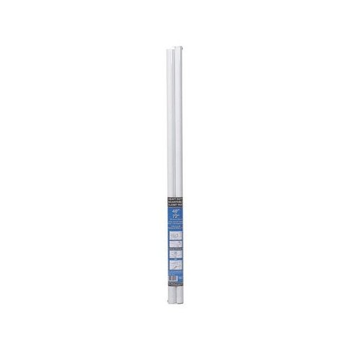 John Sterling RP-0021-48/72 Adjustable Closet Rod, White, 1-1/4"