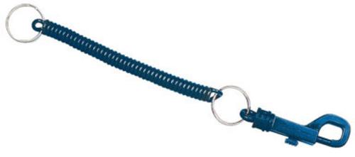 Hy-Ko KC153 Key Ring W/Coil & Snap, Nickel Plated Steel, 7/8"