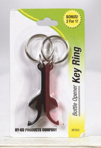 Hy-Ko KF503 Key Ring, Steel, Red Bottle