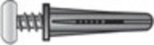 Hillman 5071 Plastic Anchors With Screws, Black, 10-12 x 1", 10 Lb, 4/Pack