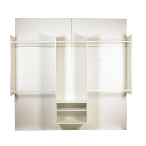 Easy Track RB1460 Deluxe Starter Closet Kit, 4' x 8', White