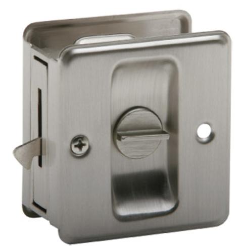 Schlage SC991B-619 Slidinig Door Lock, Satin Nickel