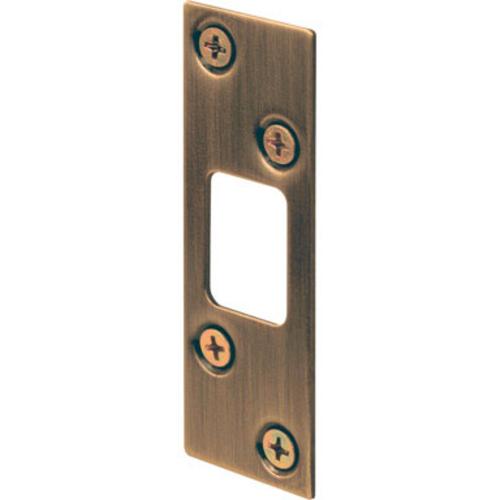 Prime Line E 2285 Kwikset Deadbolts Strike, 9" x 3", Antique Brass