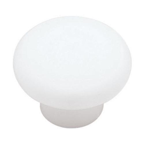 Liberty Hardware P624AAL-W-U Round Plastic Cabinet Knob 1-3/8", White