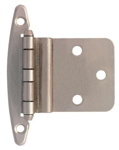 Liberty Hardware H00930L-SN-U Inset Hinge Without Spring 3/8", Satin Nickel