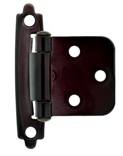 Liberty Hardware H0103BL-500-U Self-Closing Overlay Hinge 3/8", Oil Rubbed Bronze