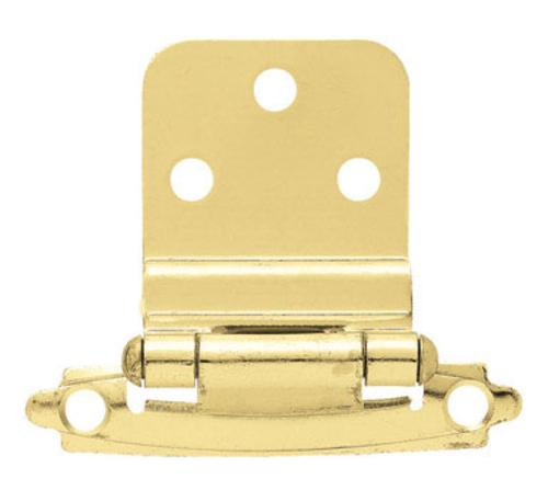 Liberty Hardware H0104AL-PB-U Self-Closing Inset Hinge 3/8", Polished Brass