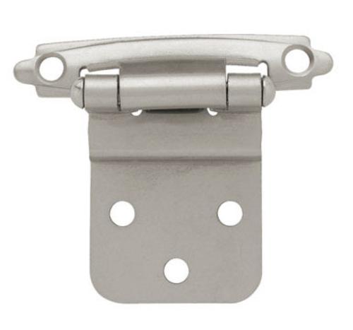 Liberty Hardware H0104AL-SN-U1 Self Closing Inset Hinge 3/8", Satin Nickel