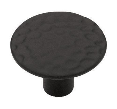 Liberty Hardware P94500L-BL-U Hammercraft Round Knob 1-1/8", Flat Black