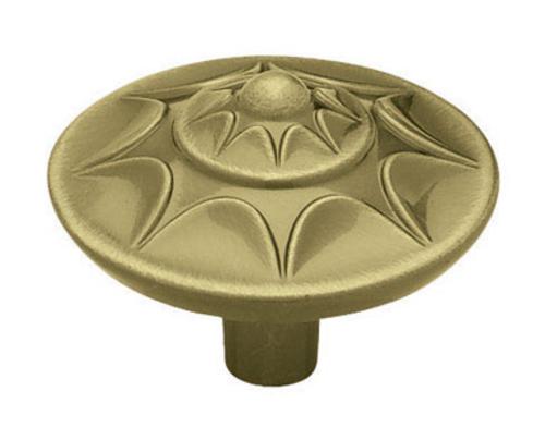 Liberty Hardware P780A0L-AB-U Round Starburst Cabinet Knob 1-3/8", Antique Brass
