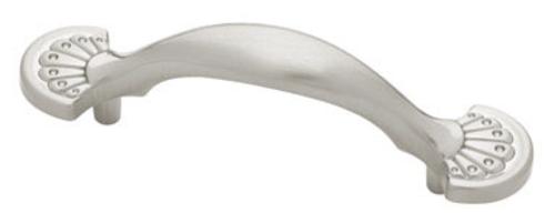 Liberty Hardware P30049L-SN-U Fan Design Cabinet Pull 4.5", Satin Nickel