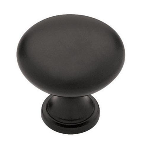 Liberty Hardware P50154L-FB-U Garrett Cabinet Knob 1.25", Flat Black